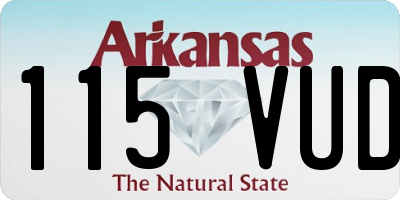 AR license plate 115VUD