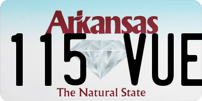 AR license plate 115VUE