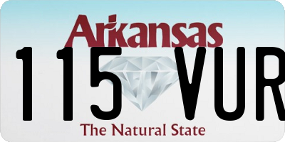 AR license plate 115VUR
