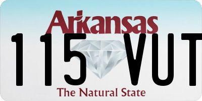 AR license plate 115VUT