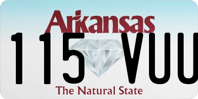 AR license plate 115VUU