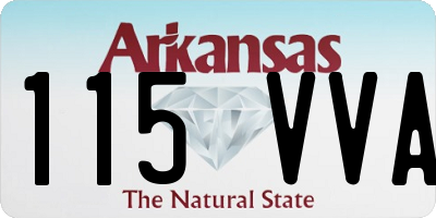 AR license plate 115VVA