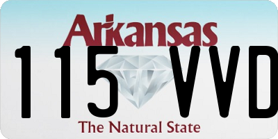 AR license plate 115VVD