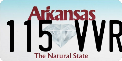 AR license plate 115VVR