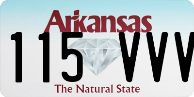 AR license plate 115VVV