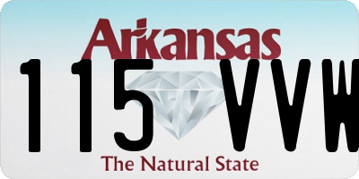 AR license plate 115VVW