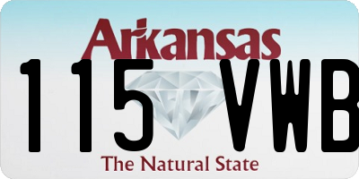 AR license plate 115VWB