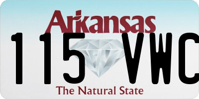 AR license plate 115VWC