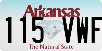 AR license plate 115VWF
