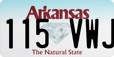 AR license plate 115VWJ