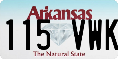 AR license plate 115VWK