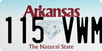 AR license plate 115VWM