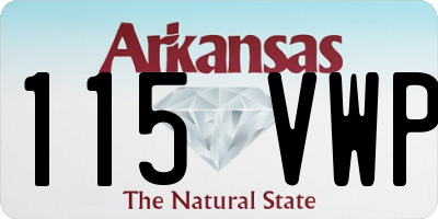 AR license plate 115VWP