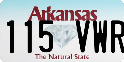 AR license plate 115VWR