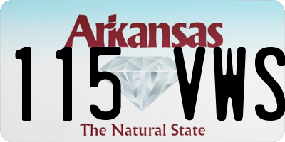 AR license plate 115VWS