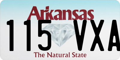 AR license plate 115VXA