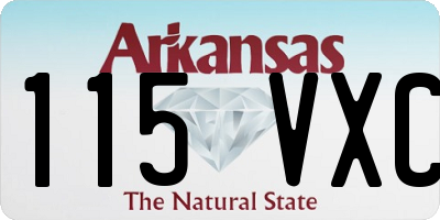 AR license plate 115VXC