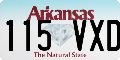 AR license plate 115VXD