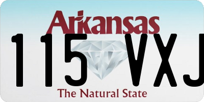AR license plate 115VXJ