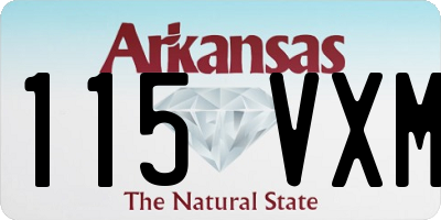 AR license plate 115VXM