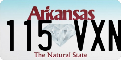 AR license plate 115VXN