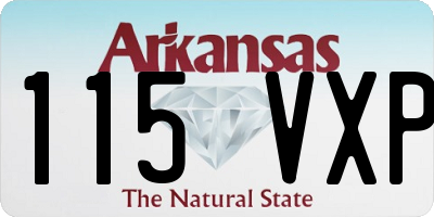 AR license plate 115VXP