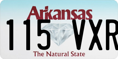 AR license plate 115VXR