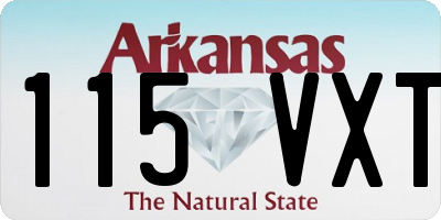AR license plate 115VXT