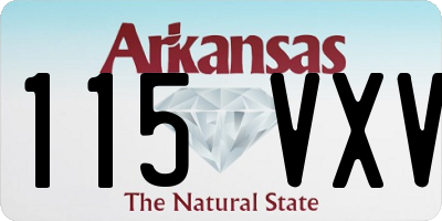 AR license plate 115VXV