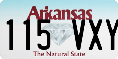 AR license plate 115VXY