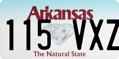 AR license plate 115VXZ