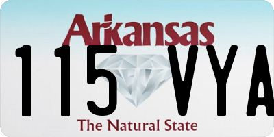 AR license plate 115VYA