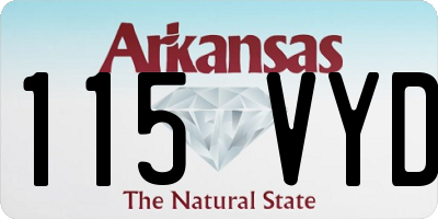 AR license plate 115VYD