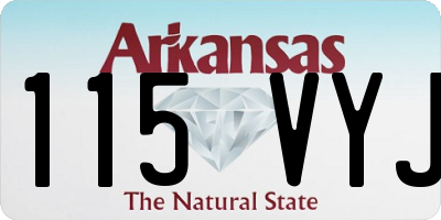 AR license plate 115VYJ