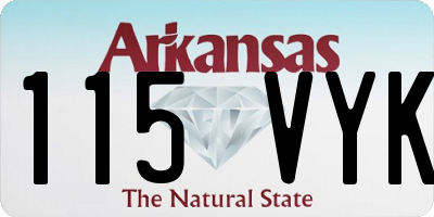 AR license plate 115VYK