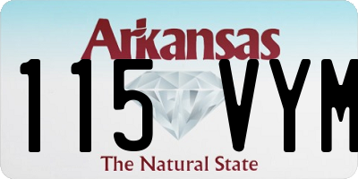 AR license plate 115VYM