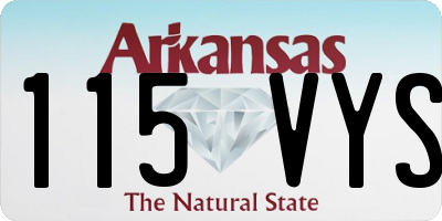 AR license plate 115VYS