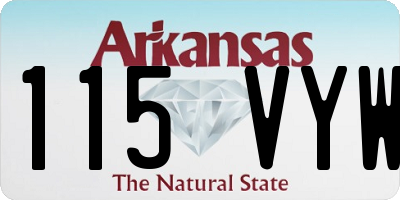 AR license plate 115VYW