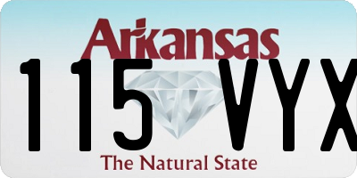 AR license plate 115VYX