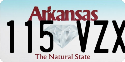AR license plate 115VZX