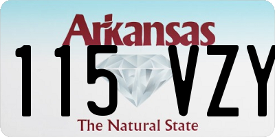 AR license plate 115VZY