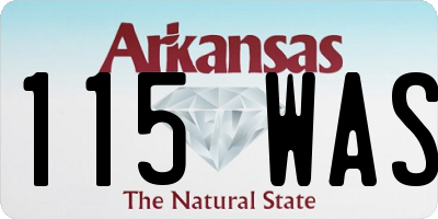 AR license plate 115WAS