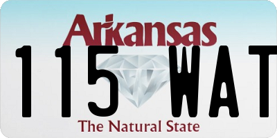 AR license plate 115WAT