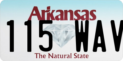 AR license plate 115WAV