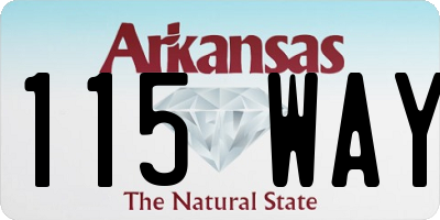 AR license plate 115WAY