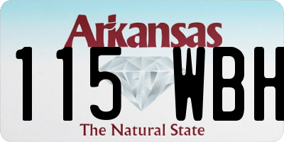 AR license plate 115WBH