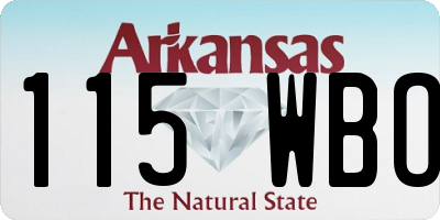 AR license plate 115WBO