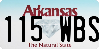 AR license plate 115WBS
