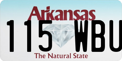 AR license plate 115WBU