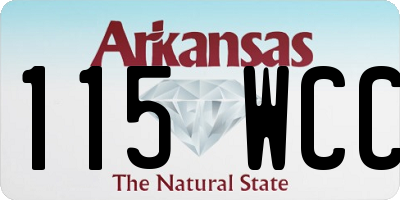 AR license plate 115WCC